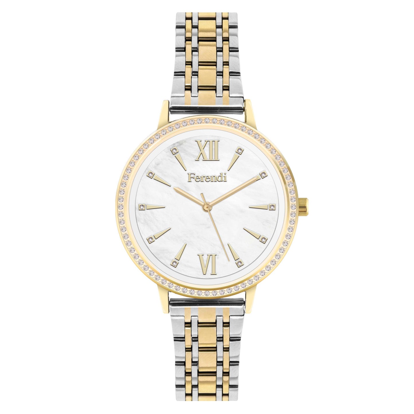 Ferendi 2601G-225 Clow Two Tone Stainless Steel Bracelet