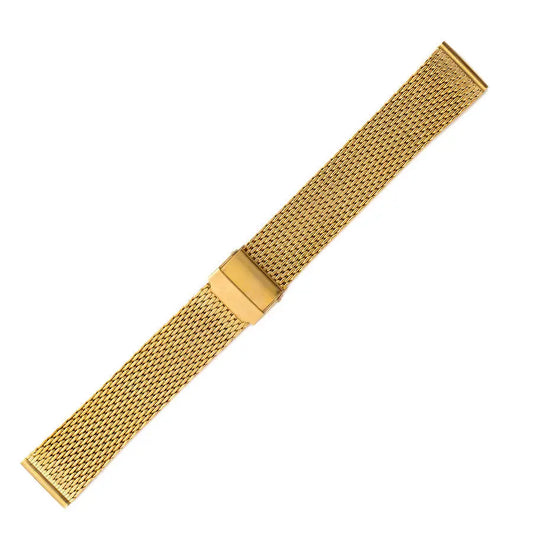 Μπρασελέ 261G Gold Stainless Steel Mesh Bracelet