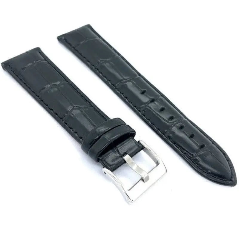 Λουρί 368.01 Black Leather Strap N24