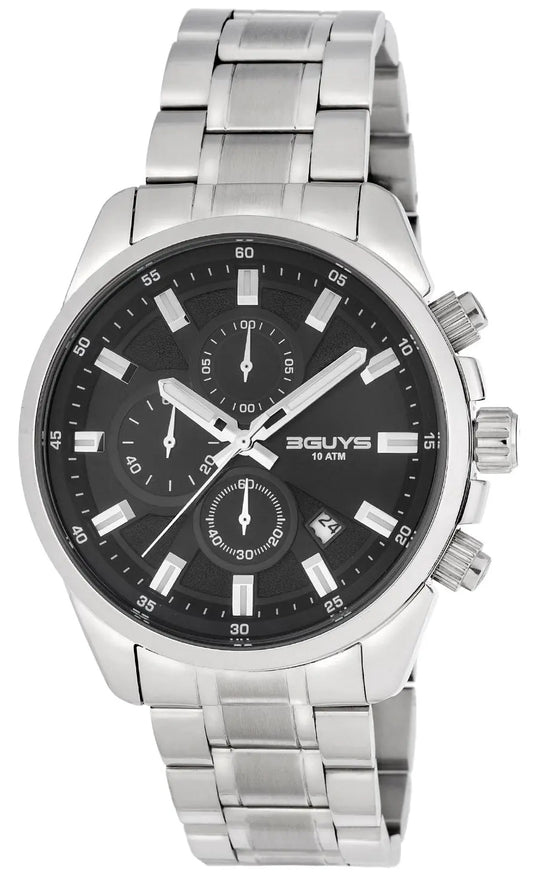 3GUYS 3G17001 Silver Stainless Steel Bracelet