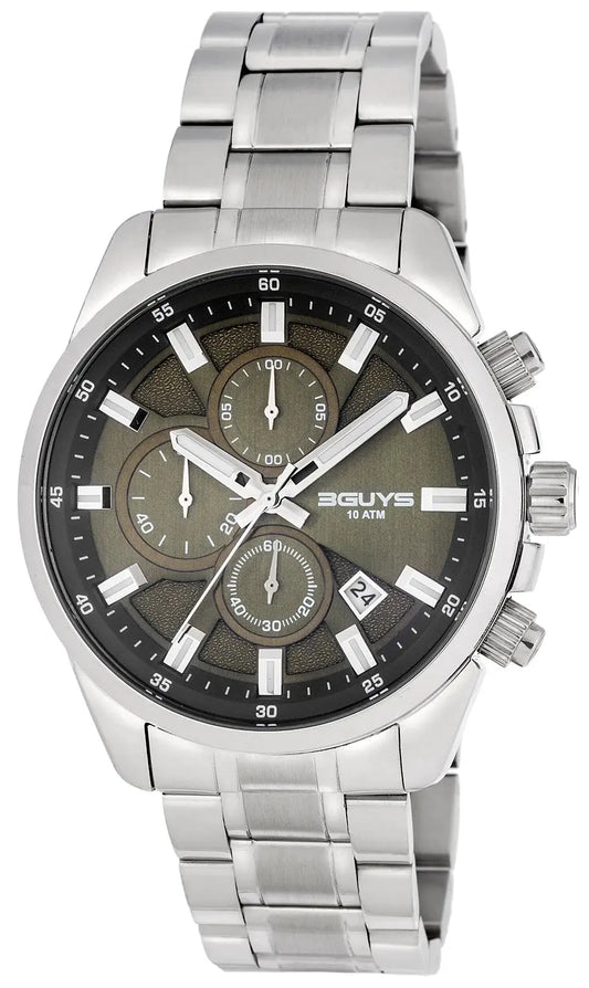 3GUYS 3G17003 Silver Stainless Steel Bracelet