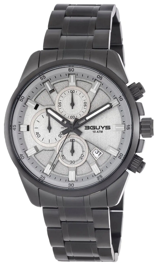 3GUYS 3G17006 Black Stainless Steel Bracelet