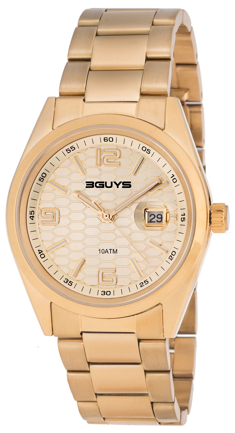 3GUYS 3G20302 Gold Stainless Steel Bracelet