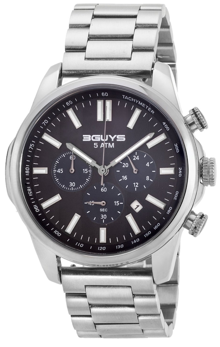 3GUYS 3G41021 Chronograph Stainless Steel Bracelet