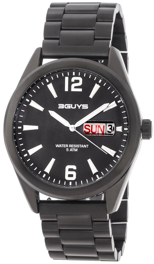 3GUYS 3G76023 Black Stainless Steel Bracelet
