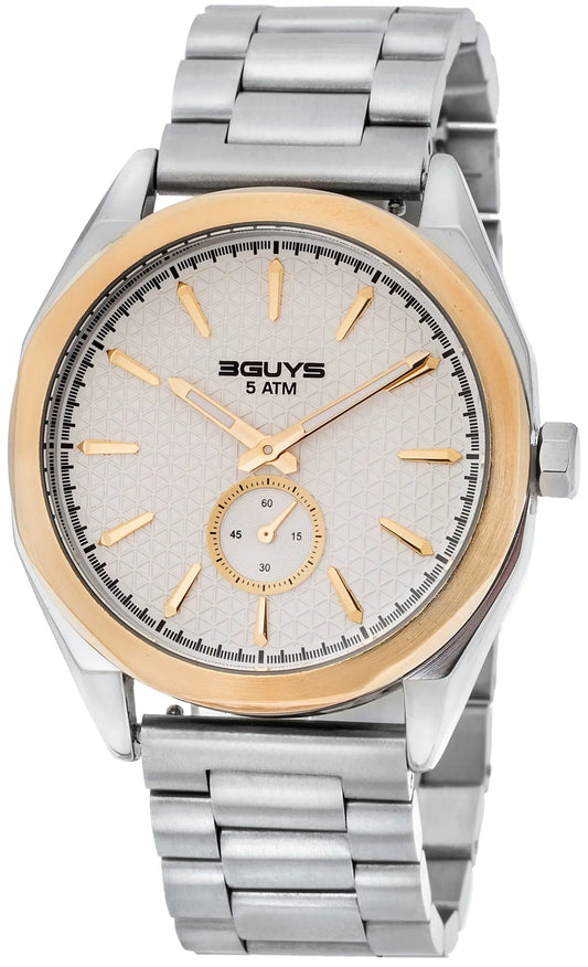 3GUYS 3G82021 Silver Stainless Steel Bracelet