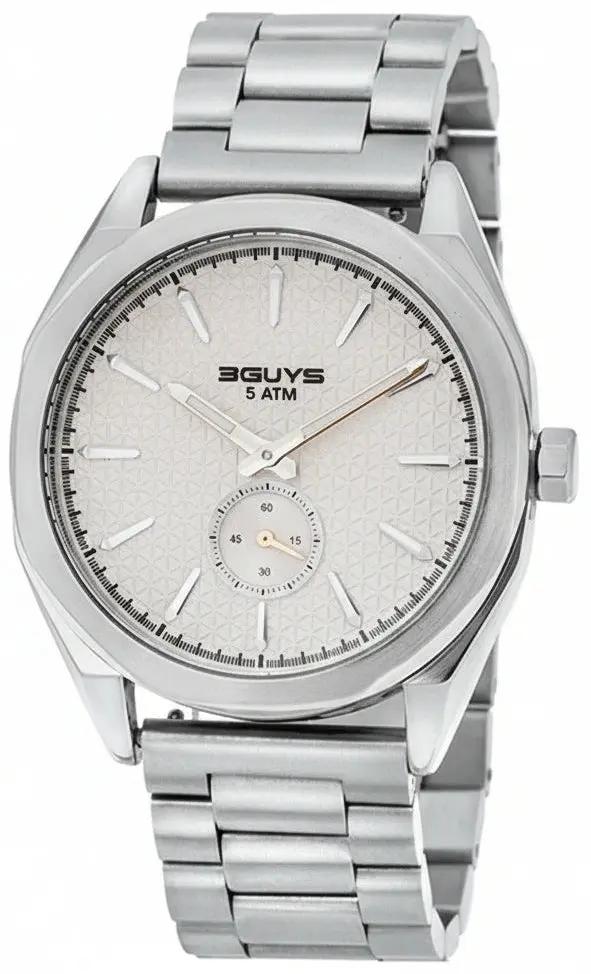 3GUYS 3G82023 Silver Stainless Steel Bracelet