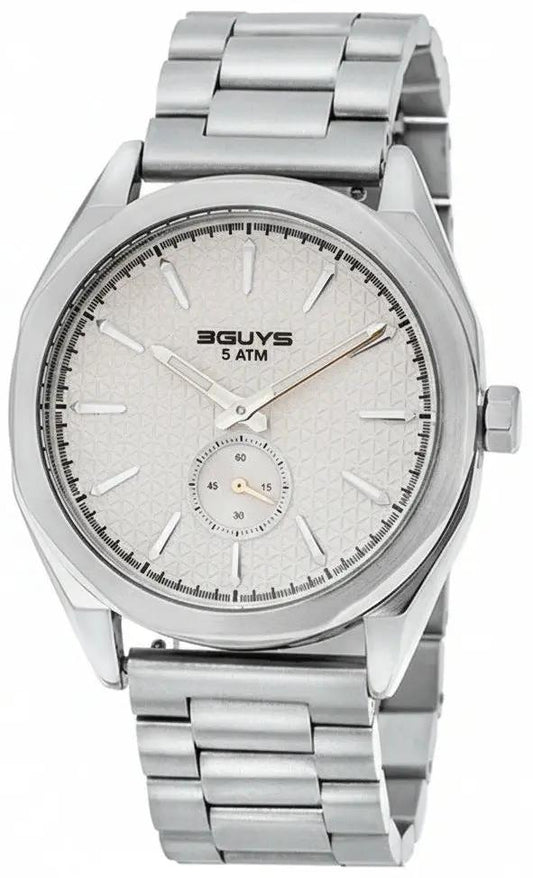 3GUYS 3G82023 Silver Stainless Steel Bracelet