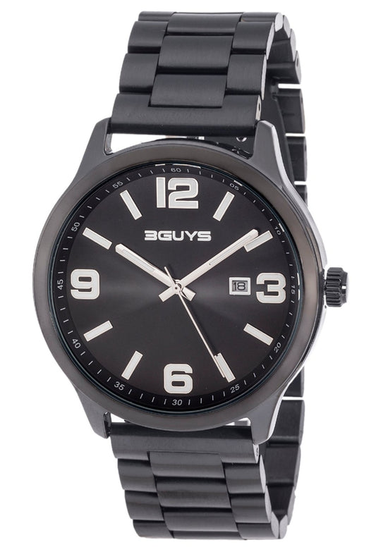 3GUYS 3G84021 Black Stainless Steel Bracelet