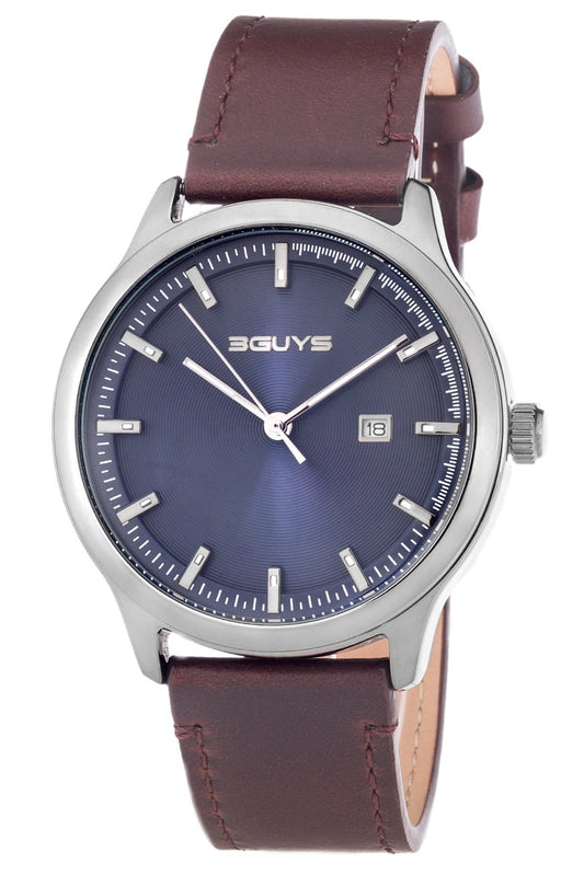 3GUYS 3G93002 Brown Leather Strap