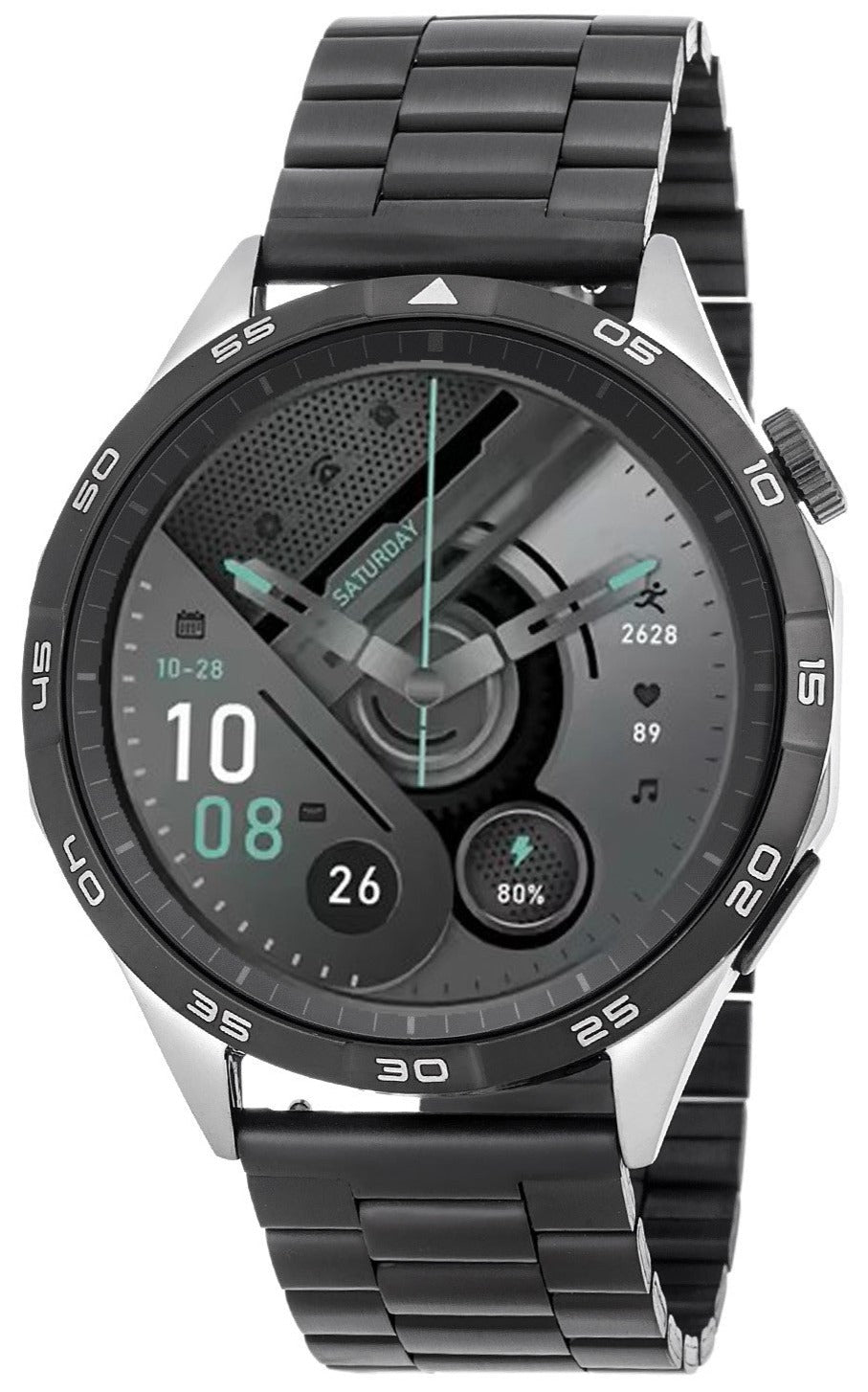 3GUYS 3GW2902 Smartwatch Black Stainless Steel Bracelet