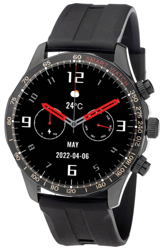 3GUYS 3GW6801 Smartwatch Black Rubber Strap