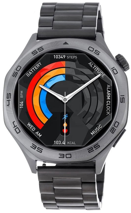 3GUYS 3GW8302 Smartwatch Black Stainless Steel Bracelet