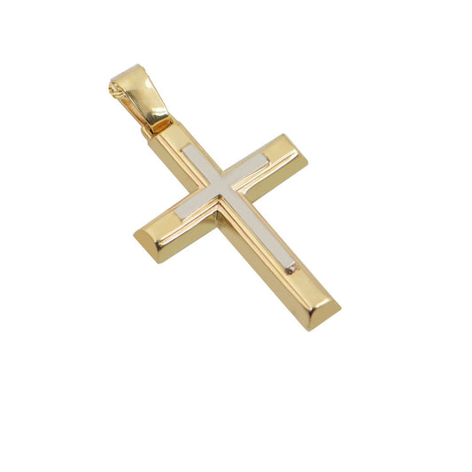 Βαφτιστικός Σταυρός STA403 Χρυσός Κ14