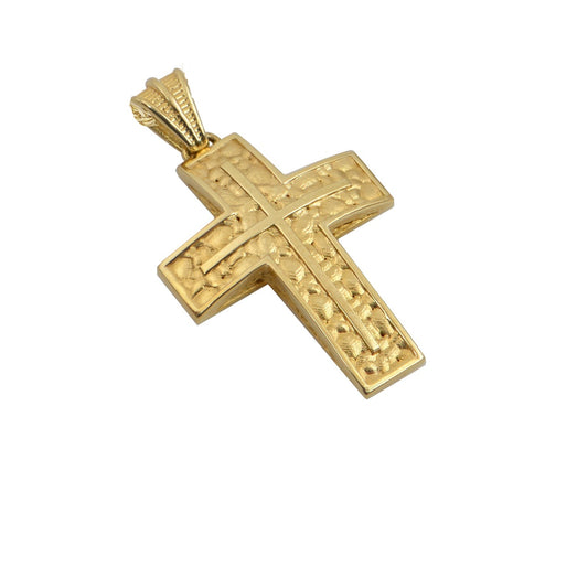 Βαφτιστικός Σταυρός STA405 Χρυσός Κ14