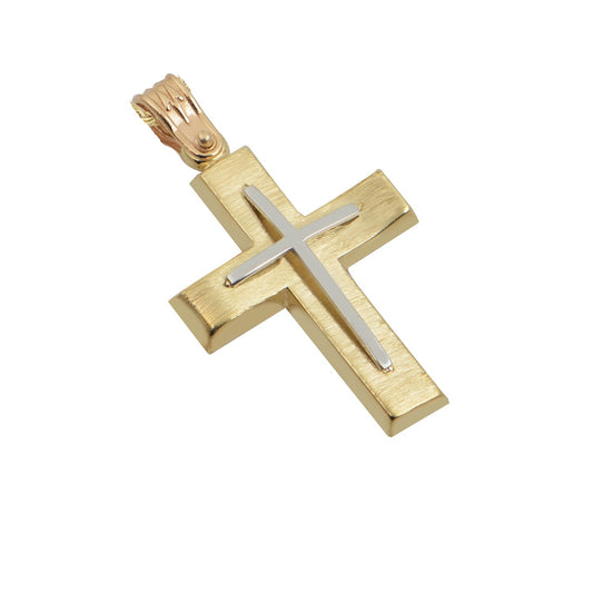 Βαφτιστικός Σταυρός STA409 Χρυσός Κ14
