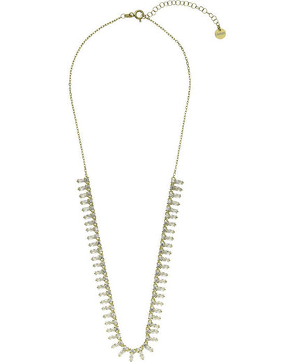 Breeze 411001.1 Gold Plated Silver Necklace with Zirconia