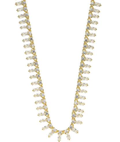 Breeze 411001.1 Gold Plated Silver Necklace with Zirconia