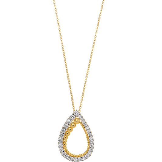 Breeze 413001.1 Gold Plated Silver Double Necklace