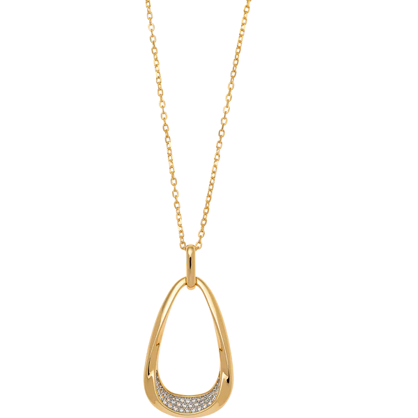 Breeze 413001.1 Gold Plated Silver Double Necklace