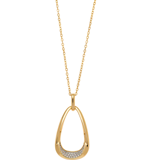 Breeze 413001.1 Gold Plated Silver Double Necklace