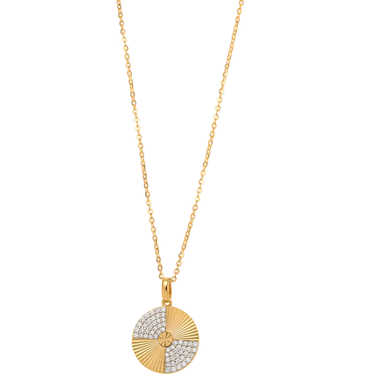 Breeze 413001.1 Gold Plated Silver Double Necklace