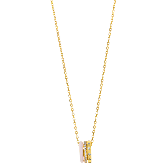 Breeze 413001.1 Gold Plated Silver Double Necklace