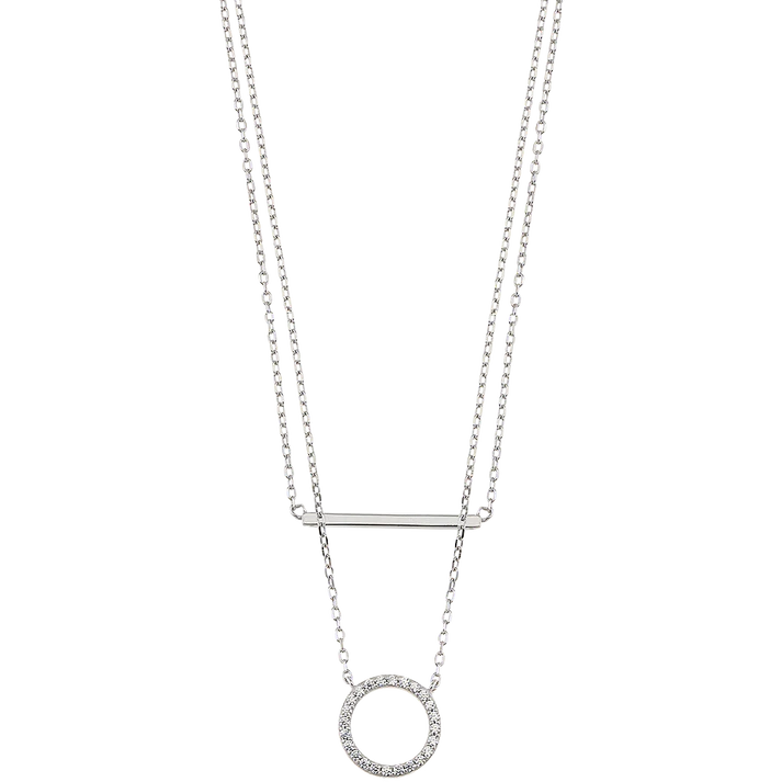 Breeze 413001.1 Gold Plated Silver Double Necklace