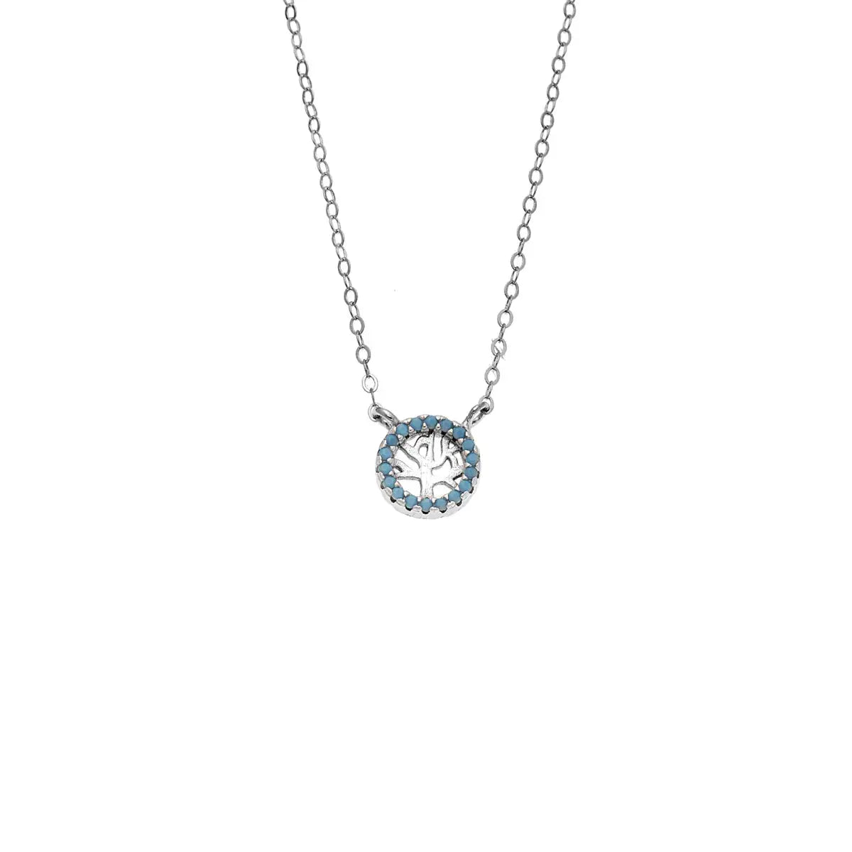 Ballerina Necklace With Zirconia GM208W In Platinum Plated Silver