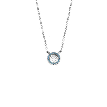 Ballerina Necklace With Zirconia GM208W In Platinum Plated Silver