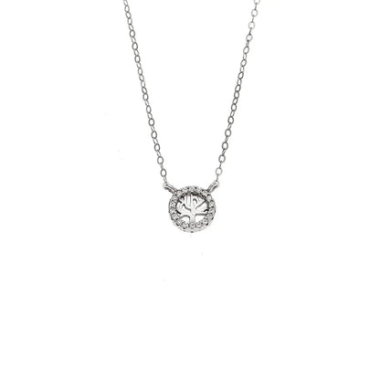 Ballerina Necklace With Zirconia GM208W In Platinum Plated Silver