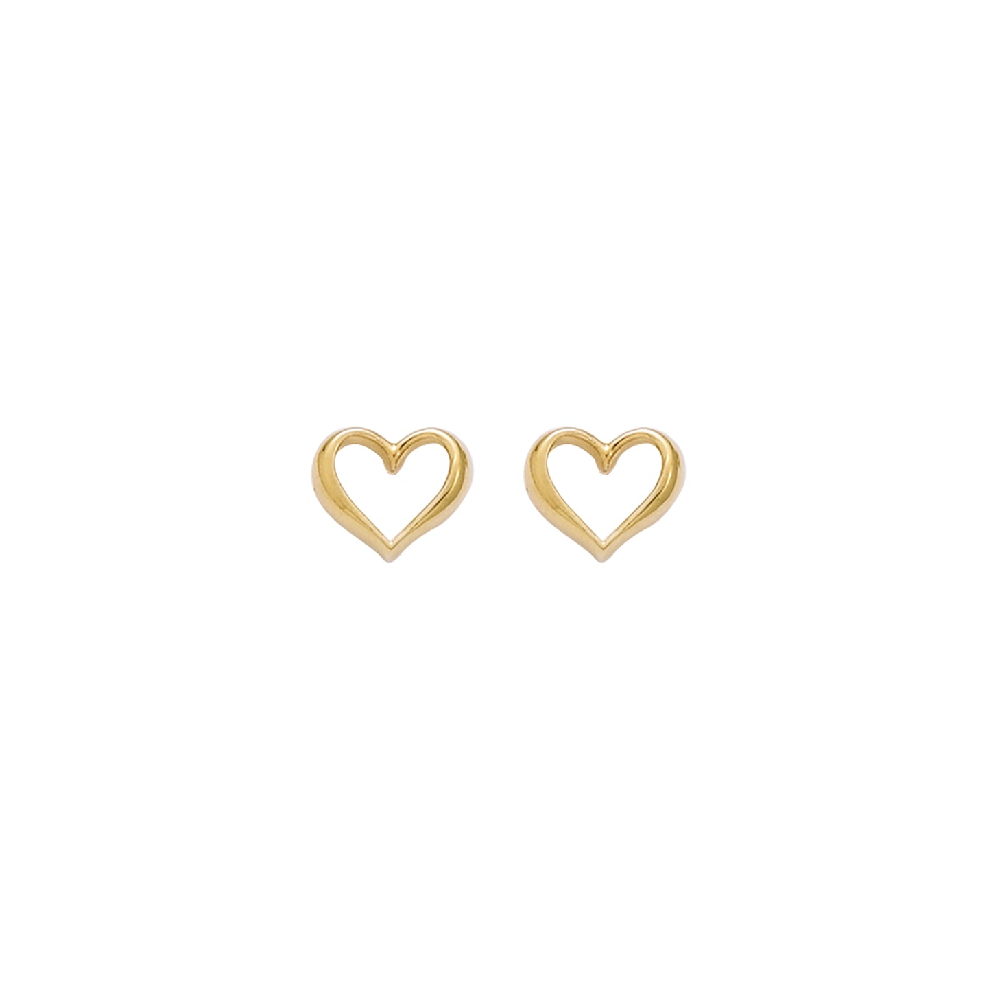 Go Mademoiselle 606501 Hearts Earrings in Gold Plated Silver