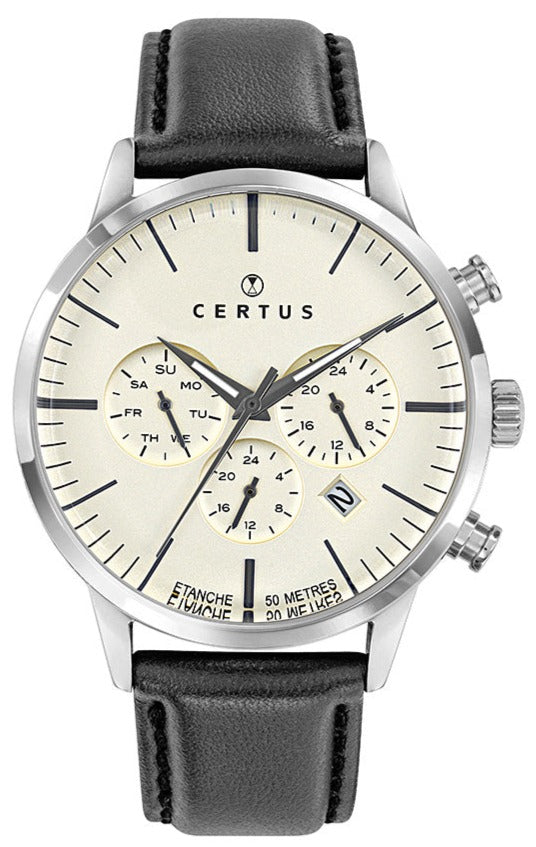 Certus 611118 Black Leather Strap