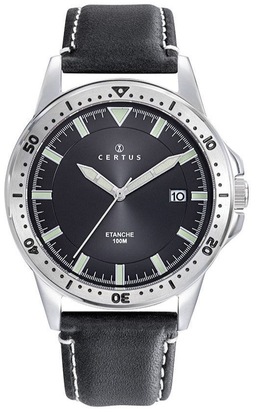 Certus 611311 Black Leather Strap