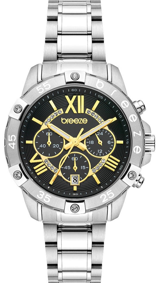 BREEZE 612441.2 Spectacolo Chronograph Stainless Steel Bracelet