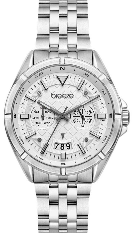 BREEZE 612472.1 Robusto Silver Stainless Steel Bracelet