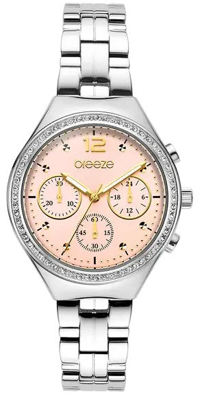 BREEZE 612561.4 Absolute Chronograph Silver Stainless Steel Bracelet