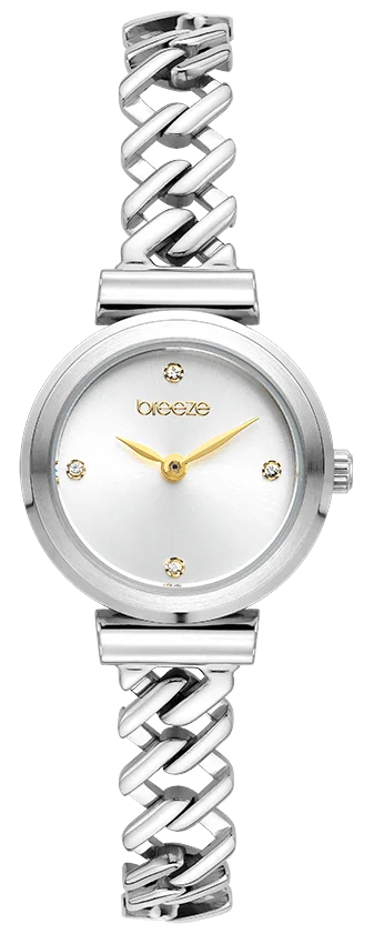 BREEZE 212281.2 Prestinia Swarovski Chronograph Gold Stainless Steel Bracelet