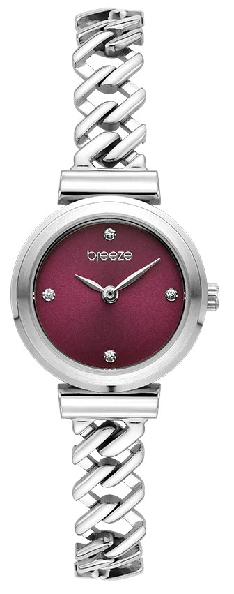 BREEZE 612641.5 Cascadia Silver Stainless Steel Bracelet