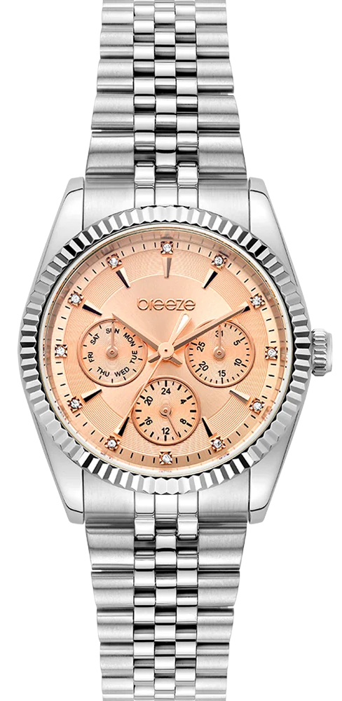 BREEZE 212281.2 Prestinia Swarovski Chronograph Gold Stainless Steel Bracelet