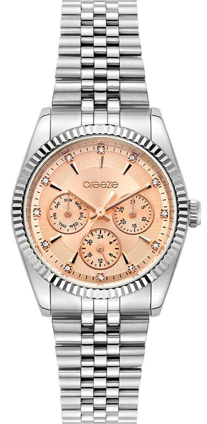 BREEZE 212281.2 Prestinia Swarovski Chronograph Gold Stainless Steel Bracelet