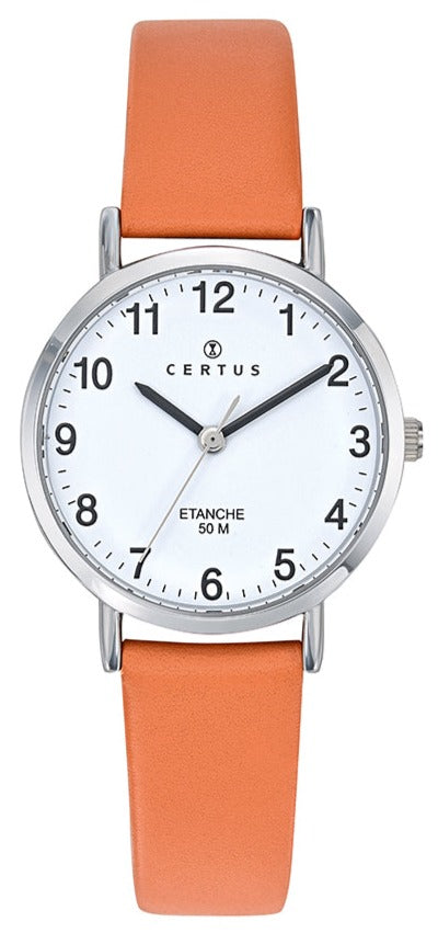 Certus 644449 Orange Leather Strap