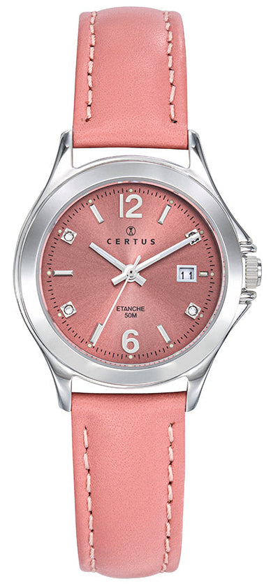 Certus 644568 Pink Leather Strap
