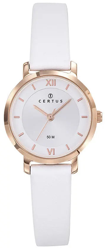 Certus 646247 White Leather Strap