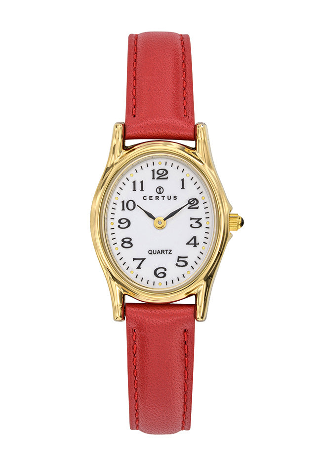 Certus 644389 Red Leather Strap