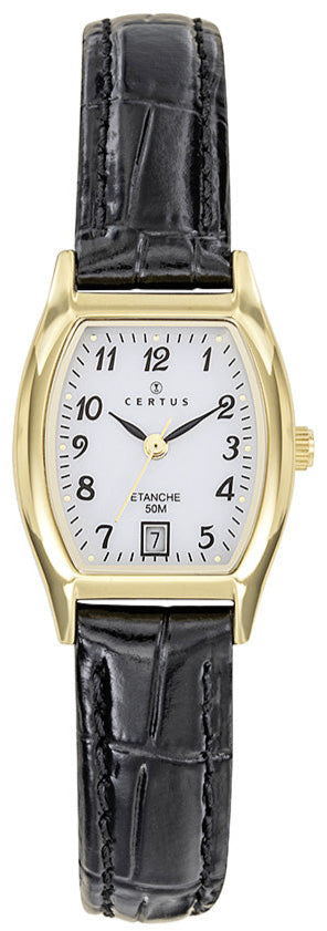 Certus 646601 Black Leather Strap