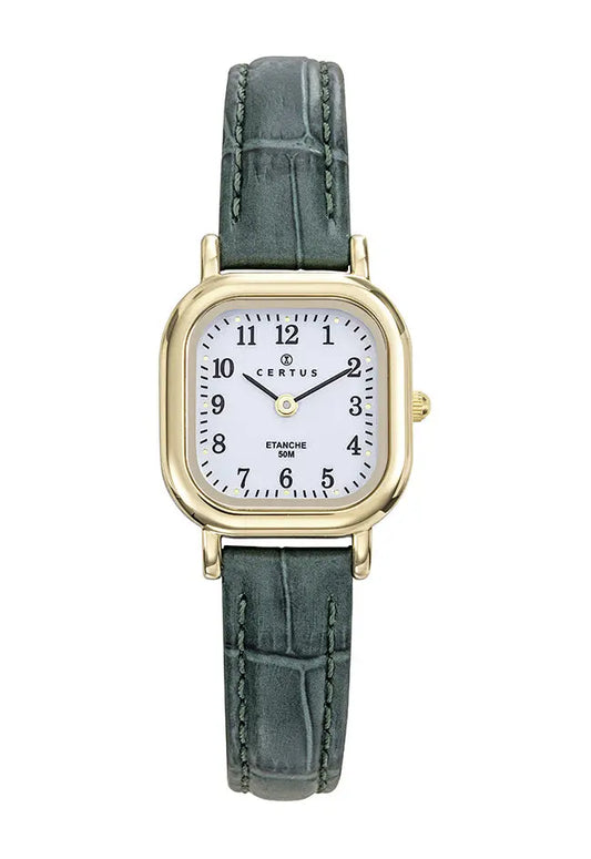 Certus 646604 Green Leather Strap