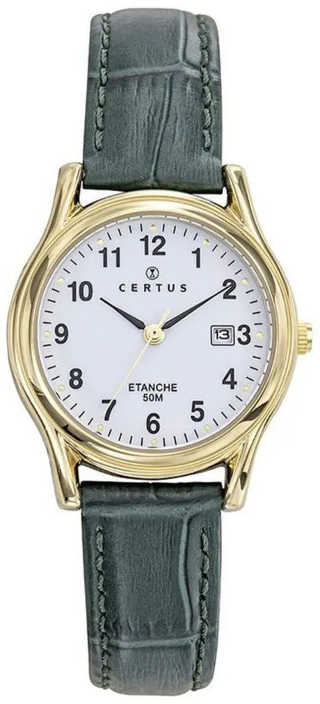 Certus 646607 Green Leather Strap