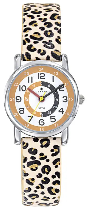 Certus 647694 Beige Leopard Leather Strap