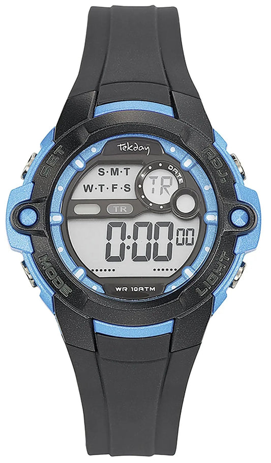 TEKDAY 653842 Black Rubber Strap